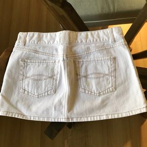 Abercrombie & fitch jean white skirt